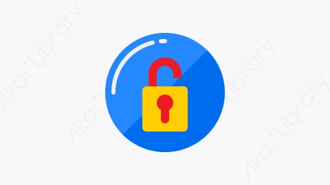 图片素材-025-解锁unlock扁平卡通用户界面元素图标