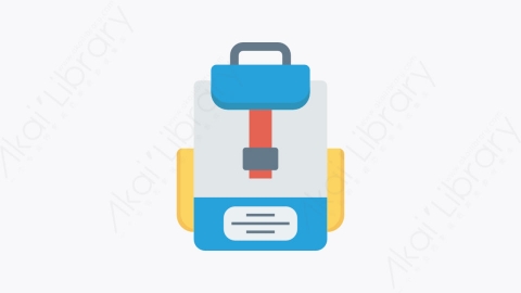 图片素材-0258-书包-1schoolbag卡通扁平学校与教育元素图标