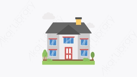 图片素材-026-假日之家holiday_home扁平卡通房屋建筑图标