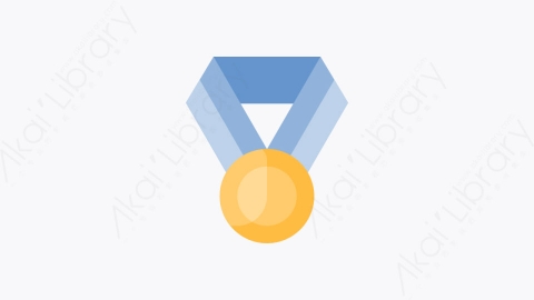 图片素材-026-奖牌medal扁平卡通教育元素图标