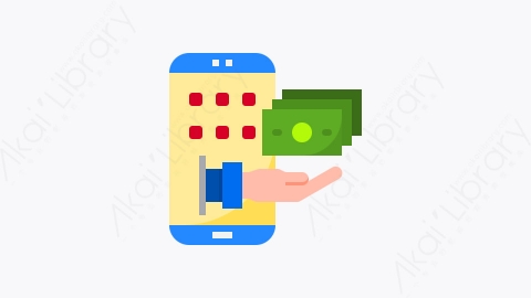 图片素材-026-网上购物online_shopping扁平卡通金融付款元素图标