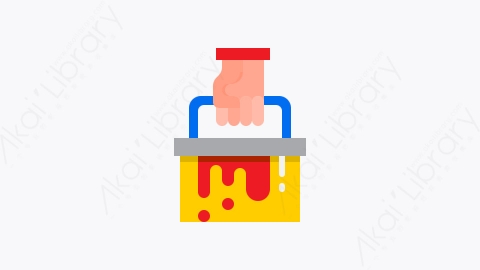 图片素材-026-油漆桶paint_bucket扁平卡通劳动工人道具元素图标