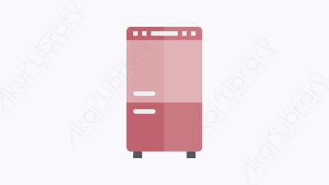 图片素材-026-冰箱refrigerator扁平卡通家用电器元素图标