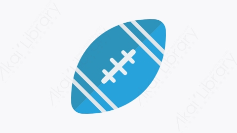 图片素材-0264-橄榄球rugby卡通扁平学校与教育元素图标