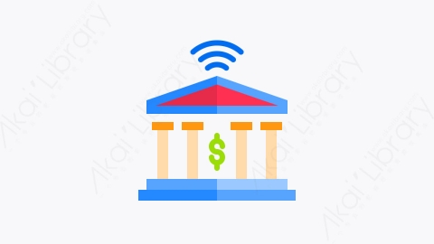 图片素材-027-电子银行electronic_banking扁平卡通智能技术元素图标