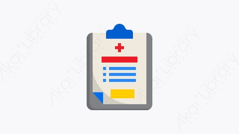 图片素材-027-健康报告health_report扁平卡通医院医学医疗元素图标