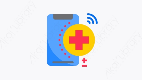 图片素材-027-医院hospital扁平卡通智能手机元素图标