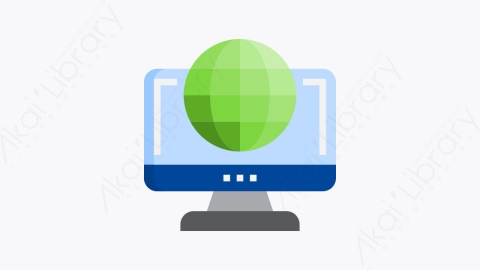 图片素材-027-在线online扁平卡通电子商务元素图标