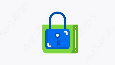 图片素材-027-网上购物online_shopping扁平卡通网络安全元素图标