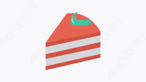 图片素材-027-蛋糕pieceofcake扁平卡通食物和饮料图标元素