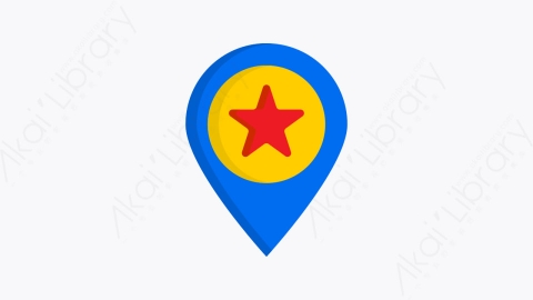 图片素材-027-地点place扁平卡通Seo和业务元素图标