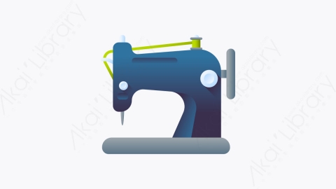 图片素材-027-缝纫机sewing_machine扁平卡通缝纫元素图标