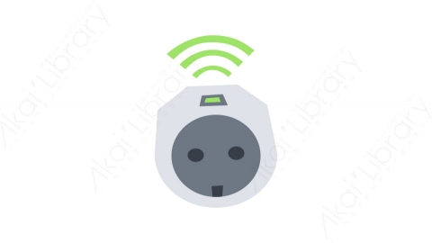 图片素材-027智能插头_smart_plug电器设备道具元素图标