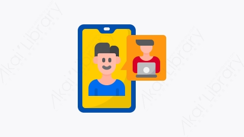 图片素材-027-智能手机smartphone扁平卡通在家工作元素图标