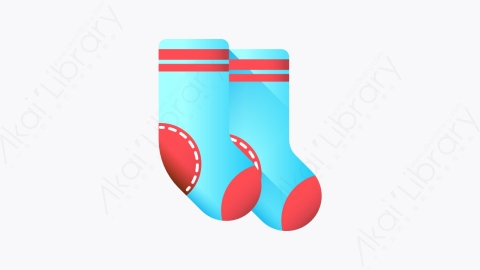 图片素材-027-袜子socks扁平卡通回到学校元素图标