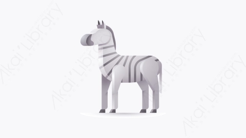 图片素材-027-斑马zebra卡通动物元素图标