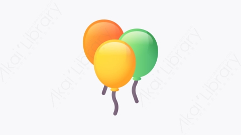图片素材-028-气球balloon扁平卡通排灯节元素图标