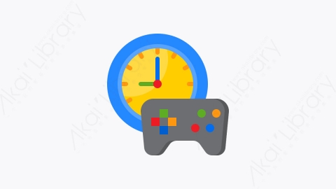 图片素材-028-游戏game扁平卡通时间时钟钟表元素图标