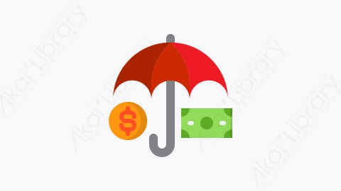 图片素材-028-保险insurance扁平卡通商业和金融的元素图标