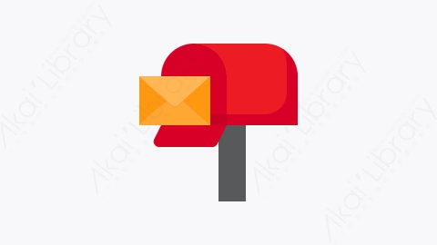 图片素材-028-邮箱mailbox扁平卡通联系我们元素图标