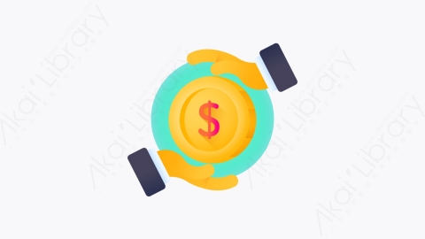 图片素材-028-货币money扁平卡通保护和安全元素图标