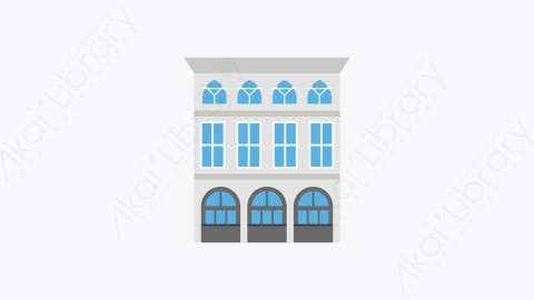 图片素材-028-办公楼office_building扁平卡通城市地图元素图标