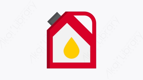 图片素材-028-机油oil扁平卡通城市污染元素图标