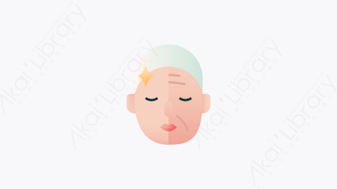 图片素材-028-减少皱纹reduce_wrinkles扁平卡通整形外科图标