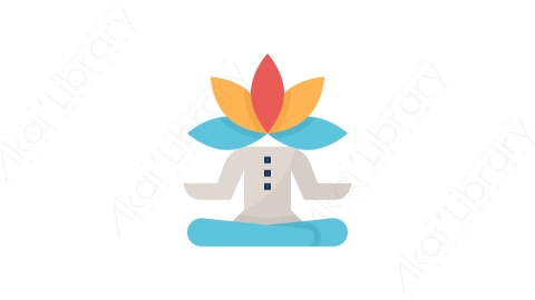 图片素材-028放松_relaxation替代医学医疗道具元素图标