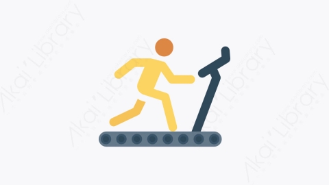 图片素材-028-运行running扁平卡通医疗设施与健康图标元素
