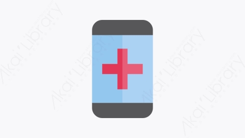 图片素材-028-智能手机smartphone扁平卡通卫生保健元素图标