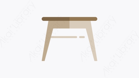 图片素材-028-桌子table扁平卡通家具和家用元素图标