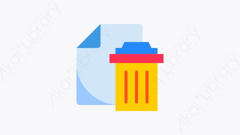 图片素材-028-垃圾箱trash扁平卡通互联网和浏览器元素图标