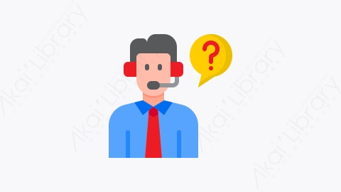 图片素材-029-呼叫中心call_center扁平卡通帮助和支持元素图标