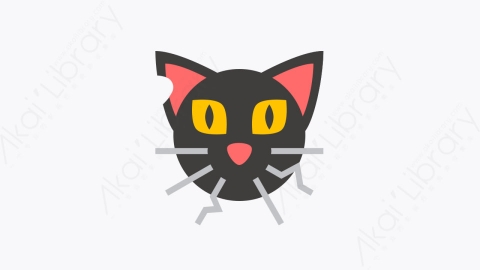 图片素材-029-猫cat扁平卡通万圣节元素图标