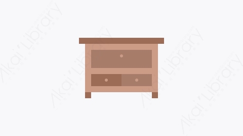 图片素材-029-橱柜cupboard扁平卡通家具图标