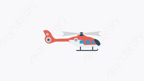 图片素材-029-直升机helicopter扁平卡通交通运输工具图标元素