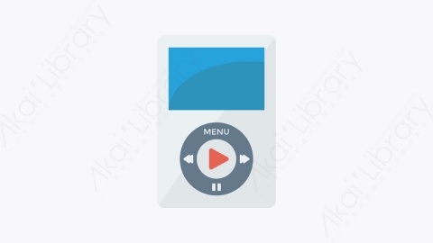 图片素材-029-音乐播放器ipod卡通扁平移动和智能设备元素图标