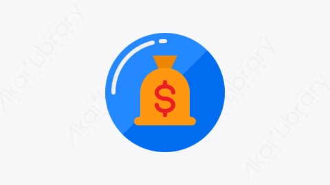 图片素材-029-钱袋money_bag扁平卡通用户界面元素图标