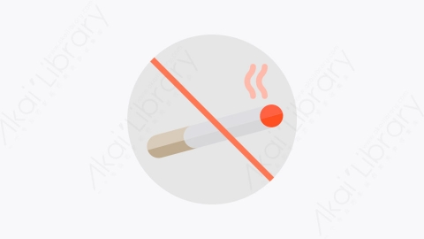图片素材-029-无烟区nosmoking扁平卡通卫生保健元素图标