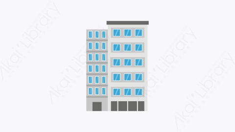 图片素材-029-办公楼office_building扁平卡通城市地图图标