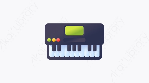 图片素材-029-钢琴piano扁平卡通圣诞玩具元素图标