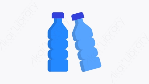 图片素材-029-塑料瓶plasticbottle扁平卡通城市污染元素图标