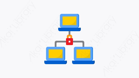 图片素材-029-专用网络private_network扁平卡通在线营销元素图标