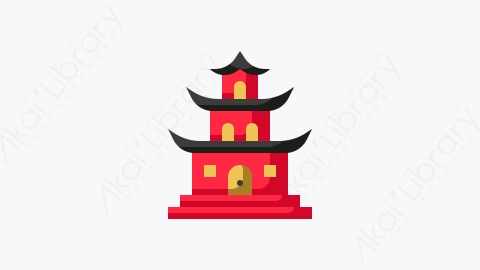图片素材-029-太阳穴temple扁平卡通农历新年图标