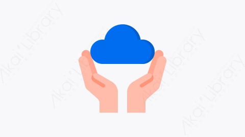 图片素材-030-云计算cloud_computing扁平卡通云计算元素图标