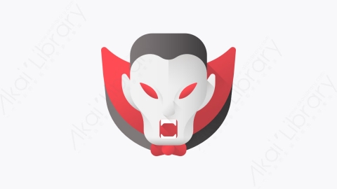 图片素材-030-吸血鬼dracula扁平卡通万圣节元素图标