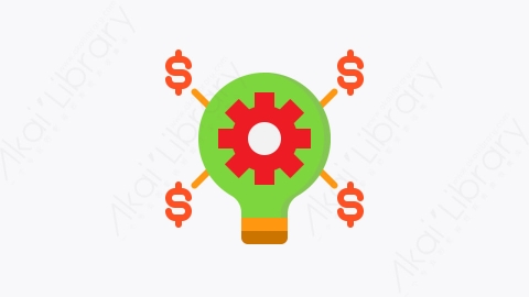 图片素材-030-灯泡light_bulb扁平卡通商业和金融的元素图标