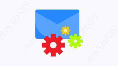 图片素材-030-邮件mail扁平卡通数据和网络管理元素图标