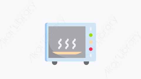图片素材-030-微波炉microwave扁平卡通家用电器电子元素图标